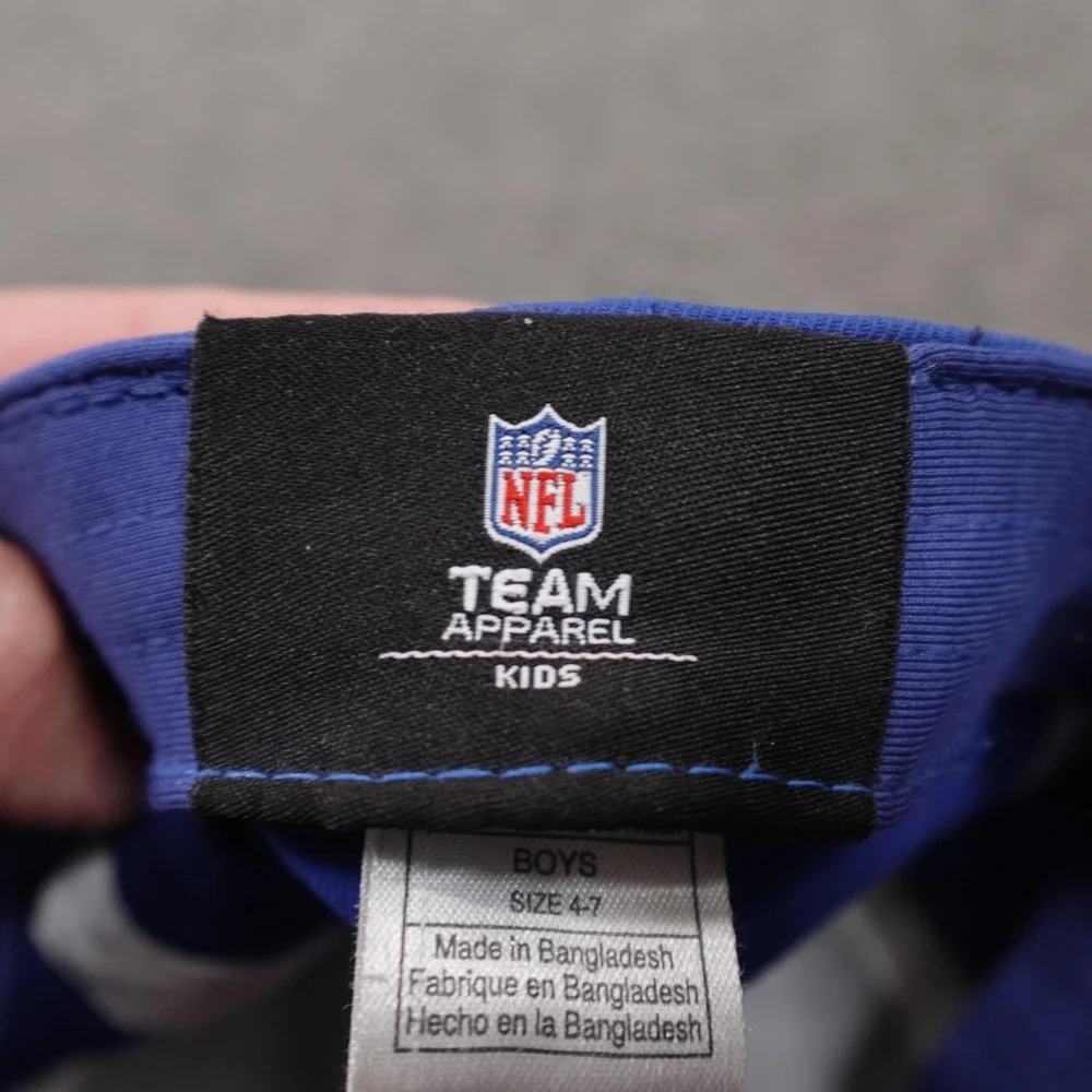 New York Giants Hat Cap Boys One Size Blue NFL‎ Football Team Apparel Kids